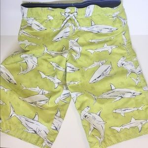 Lands end boys swim trunks. 10/12 Husky